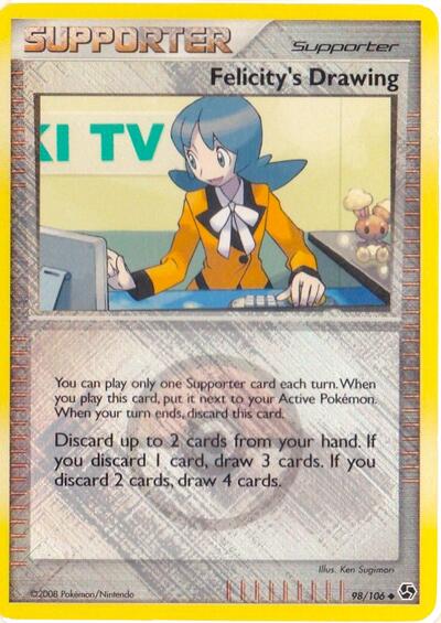 PR: Felicity's Drawing - 098/106 (League Promo) (Reverse Holofoil)