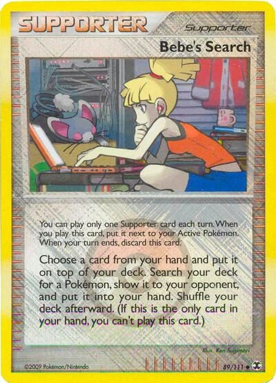 PR: Bebe's Search - 89/111 (League Promo) (Reverse Holofoil)