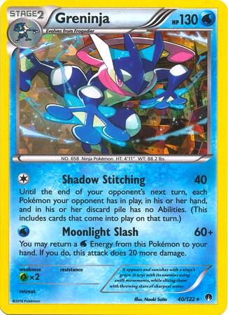 PR: Greninja - 40/122 (XY BREAKpoint) (Holofoil)