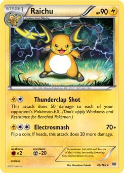 PR: Raichu - 49/162 (XY BREAKthrough) (Cracked Ice Holo) (Holofoil)