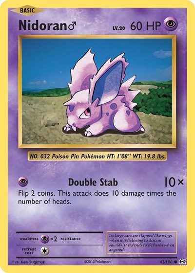 EVO: Nidoran M (Reverse Holofoil)