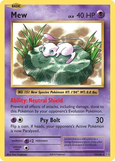 EVO: Mew (Reverse Holofoil)