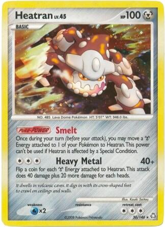PR: Heatran - 30/146 (DP Legends Awakened) (Holofoil)