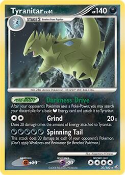 PR: Tyranitar - 30/100 (DP Stormfront) (Holofoil)