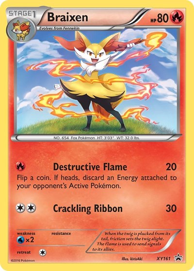 PR: Braixen - XY161 (Holofoil)