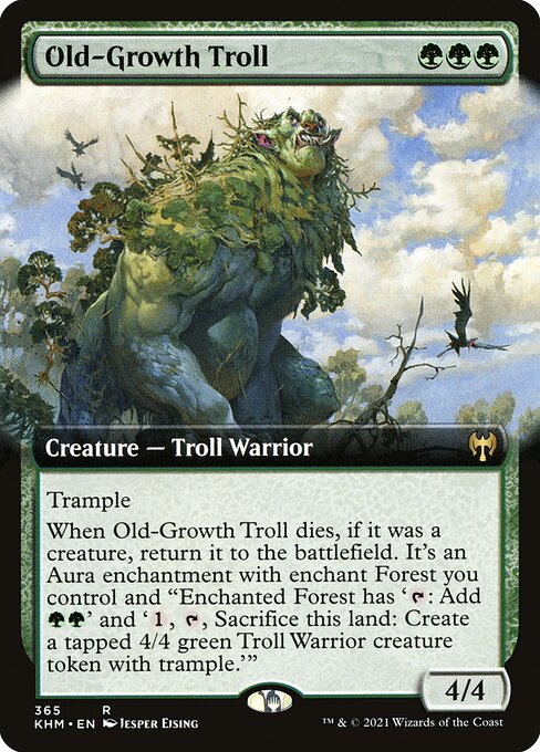 KHM: Old-Growth Troll (Extended Art) (Foil)