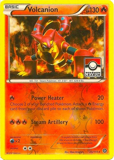 PR: Volcanion - 25/114 (Pokemon League) (Reverse Holofoil)