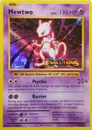 PR: Mewtwo - 51/108 (Prerelease) [Staff] (Holofoil)