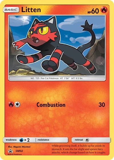 SMP: Litten - SM02 (Holofoil)