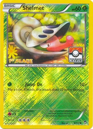 PR: Shelmet - 8/111 (Pokemon League) [1st Place] (Reverse Holofoil)