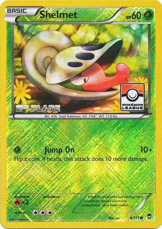 PR: Shelmet - 8/111 (Pokemon League) [2nd Place] (Reverse Holofoil)