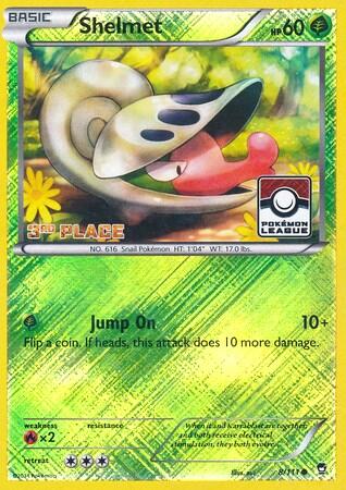PR: Shelmet - 8/111 (Pokemon League) [3rd Place] (Reverse Holofoil)