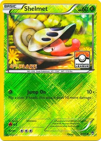 PR: Shelmet - 8/111 (Pokemon League) [4th Place] (Reverse Holofoil)