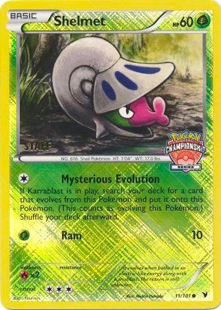 PR: Shelmet 11/101 (Championship Series) [Staff] (Reverse Holofoil)