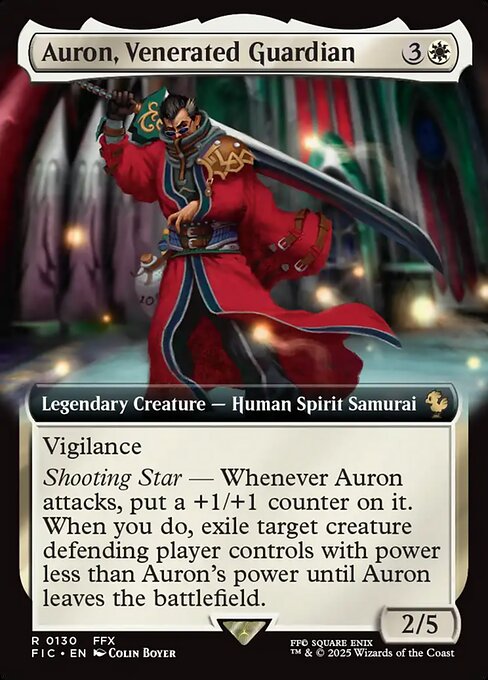 FIC: Auron, Venerated Guardian (Extended Art) (Foil)
