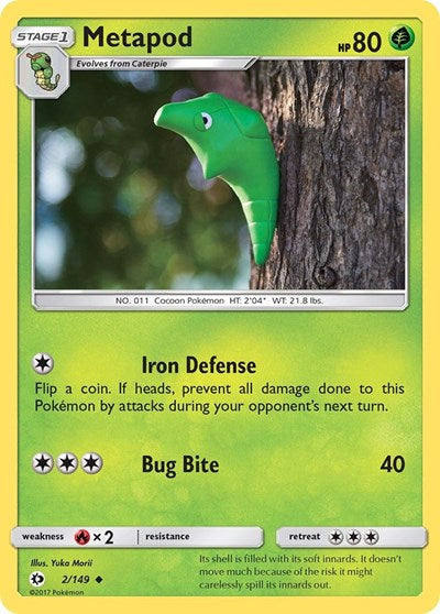 SM01: Metapod (Reverse Holofoil)