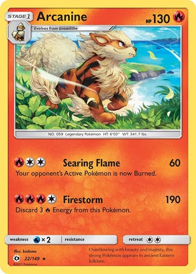 SM01: Arcanine (Reverse Holofoil)