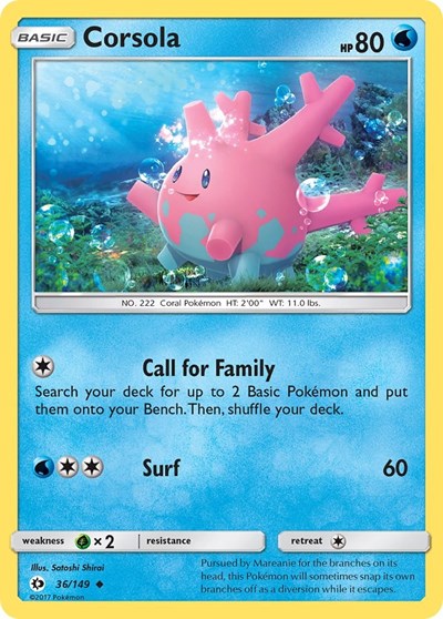 SM01: Corsola (Reverse Holofoil)