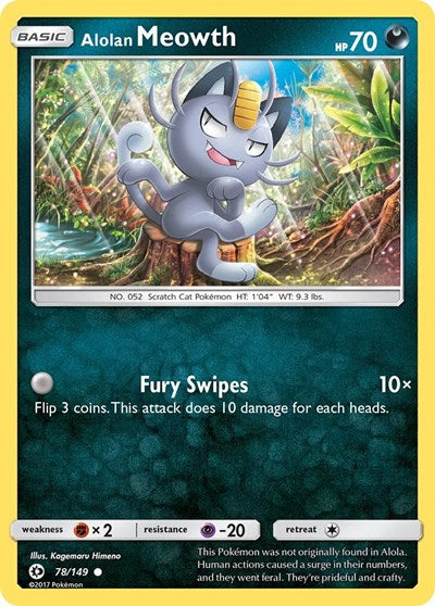 SM01: Alolan Meowth (Reverse Holofoil)