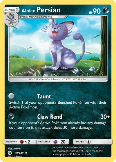 SM01: Alolan Persian (Reverse Holofoil)