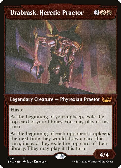SNC: Urabrask, Heretic Praetor (Showcase) (Foil Etched)