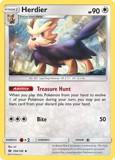 SM01: Herdier (Reverse Holofoil)