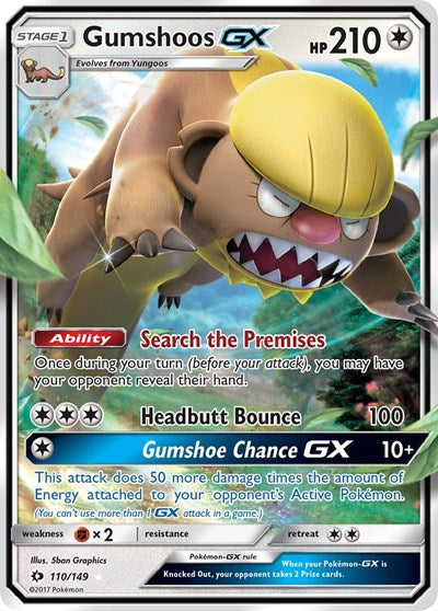 SM01: Gumshoos GX (Holofoil)