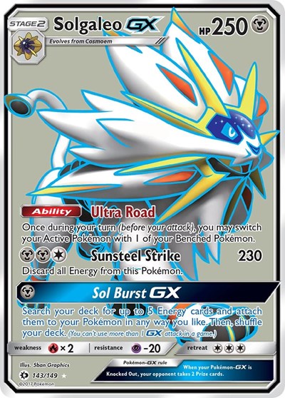 SM01: Solgaleo GX (Full Art) (Holofoil)