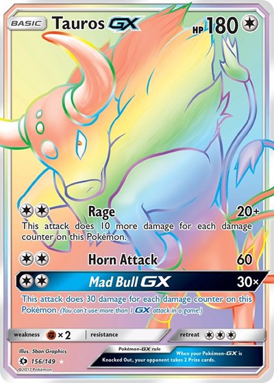 SM01: Tauros GX (Secret) (Holofoil)
