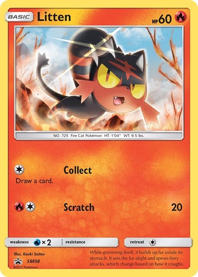 SMP: Litten - SM08 (Holofoil)
