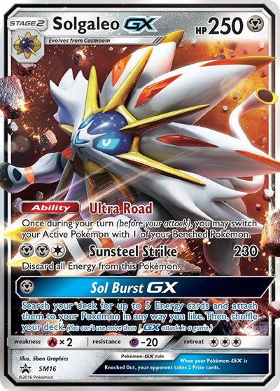 SMP: Solgaleo GX - SM16 (Holofoil)