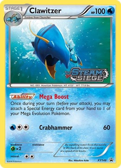 PR: Clawitzer (XY Steam Siege Prerelease) (Holofoil)