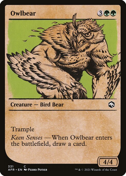 AFR: Owlbear (Showcase) (Foil)