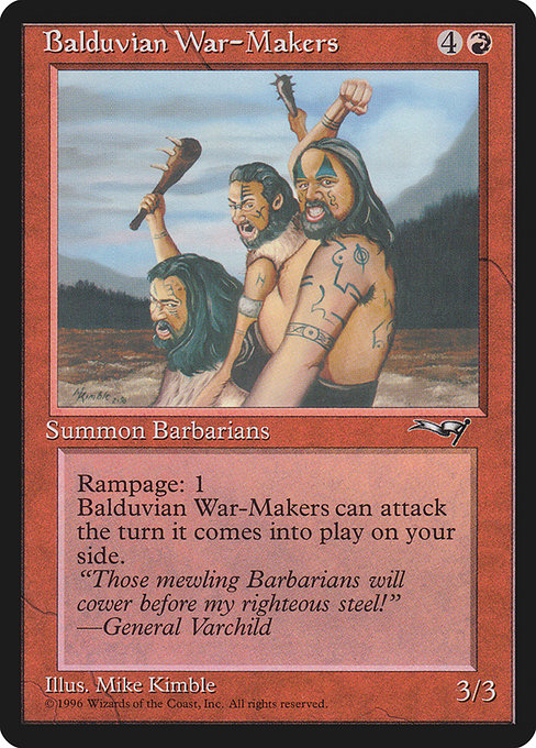 ALL: Balduvian War-Makers (Gen. Varchild Flavor)