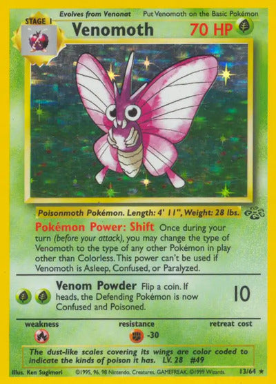 Venomoth (13) 13/64 Unlimited Jungle