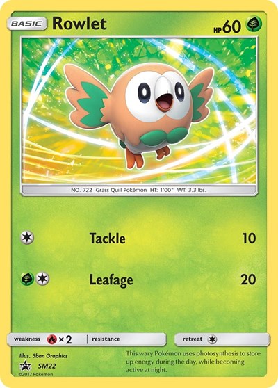 SMP: Rowlet - SM22 (Holofoil)