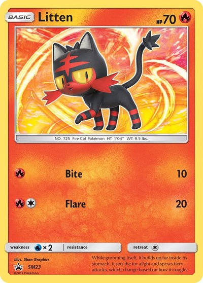 SMP: Litten - SM23 (Holofoil)