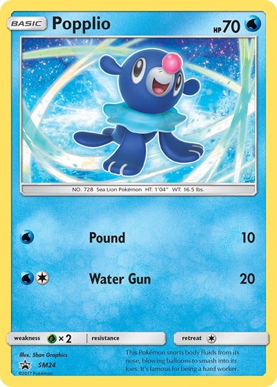 SMP: Popplio - SM24 (Holofoil)