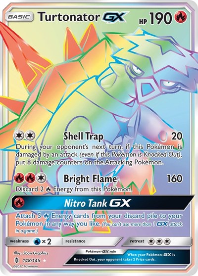 SM02: Turtonator GX (Secret) (Holofoil)