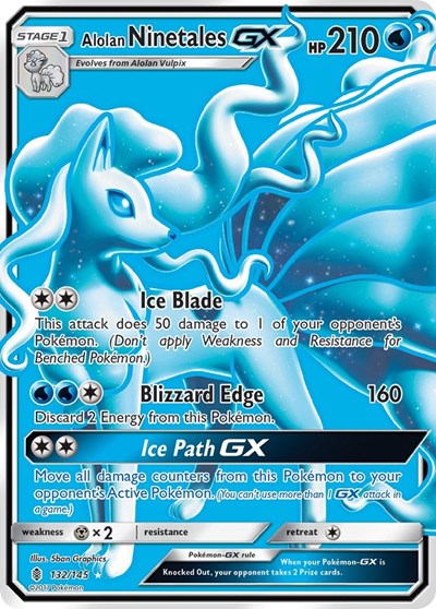 SM02: Alolan Ninetales GX (Full Art) (Holofoil)