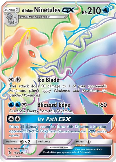 SM02: Alolan Ninetales GX (Secret) (Holofoil)