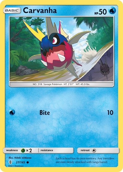 SM02: Carvanha (Reverse Holofoil)