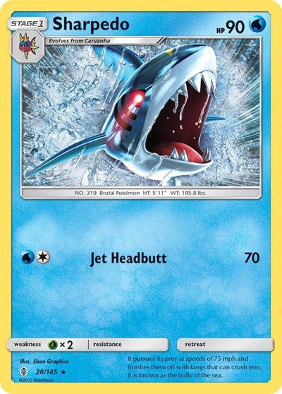 SM02: Sharpedo (Reverse Holofoil)