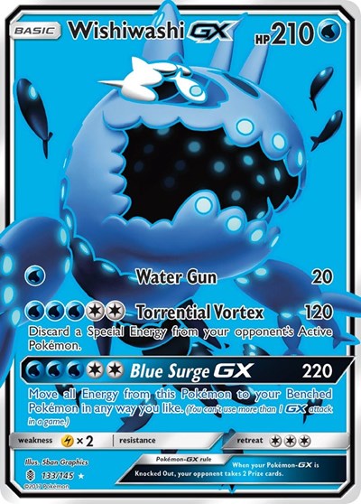 SM02: Wishiwashi GX (Full Art) (Holofoil)