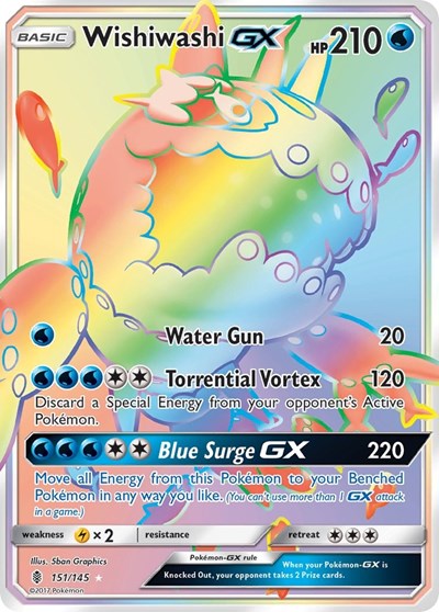 SM02: Wishiwashi GX (Secret) (Holofoil)