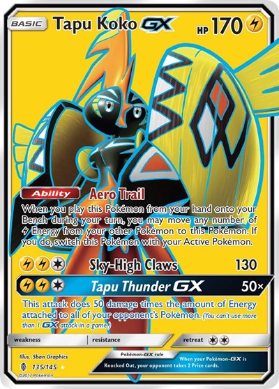 SM02: Tapu Koko GX (Full Art) (Holofoil)