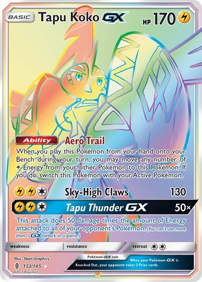 SM02: Tapu Koko GX (Secret) (Holofoil)