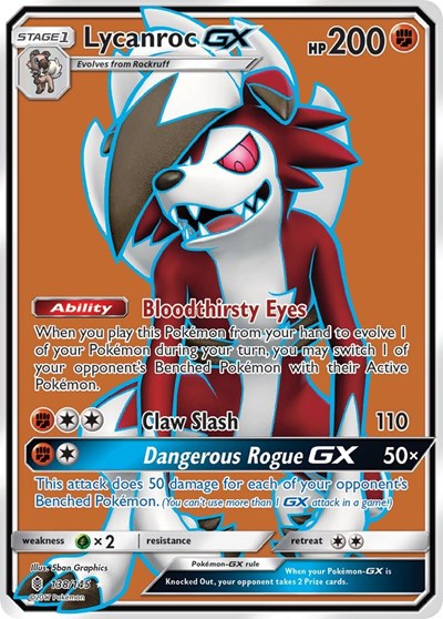 SM02: Lycanroc GX (Full Art) (Holofoil)