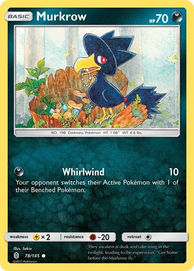 SM02: Murkrow (Reverse Holofoil)