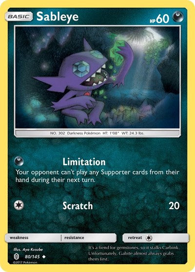 SM02: Sableye (Reverse Holofoil)